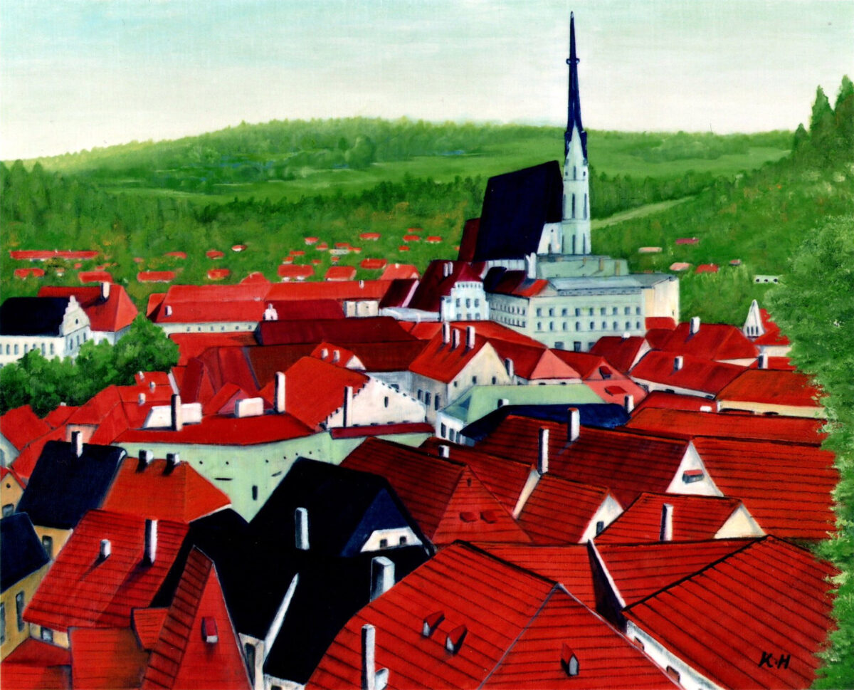 第42回i.m.a.展　チェスキー・クロムロフの町並み